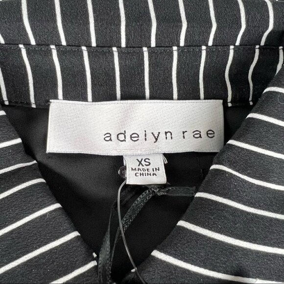 Adelyn Rae, Striped Shirt Maxi Dress. Black & white. Size: XS - NWT. - Picture 3 of 12